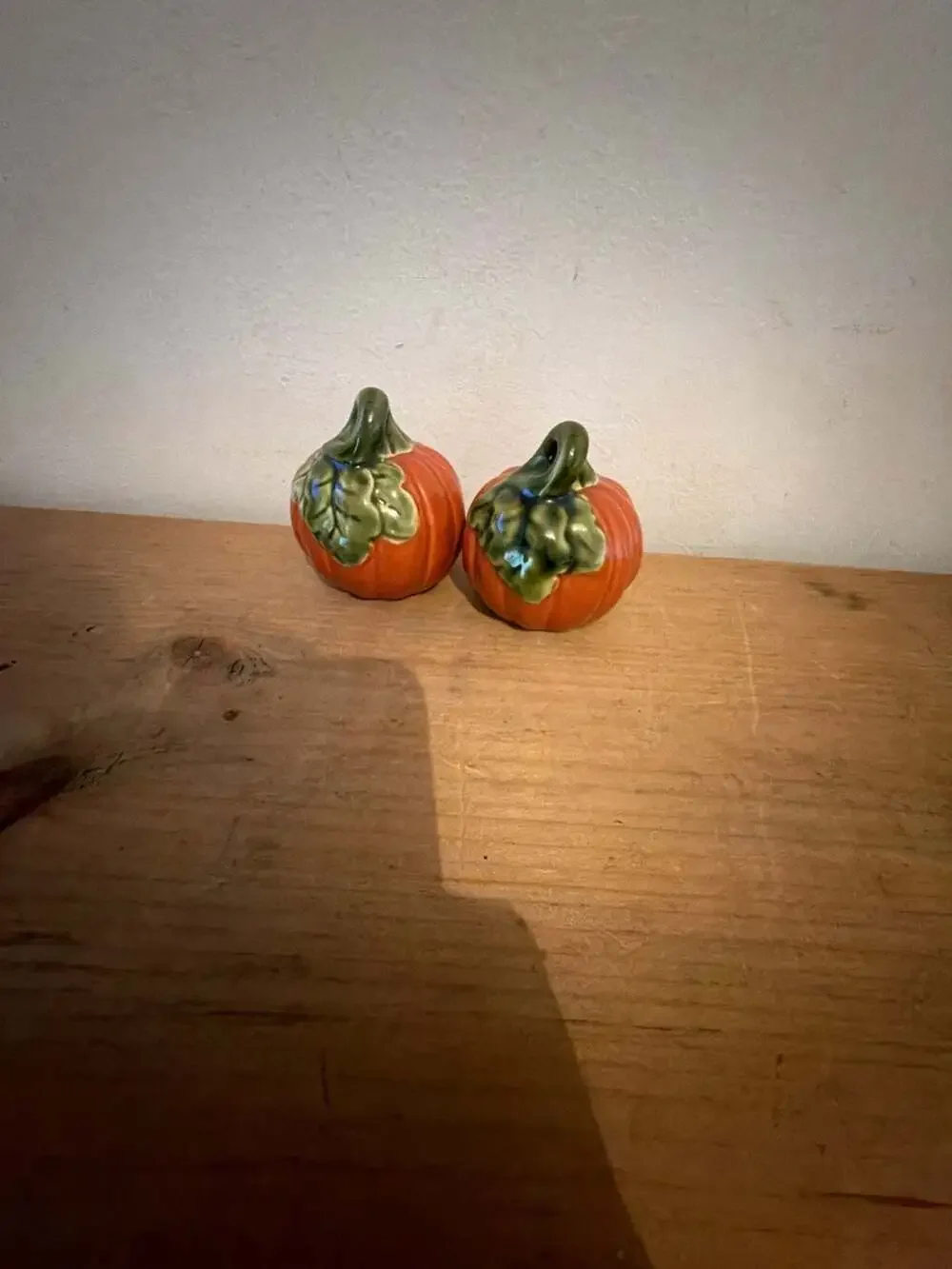 Better Homes and Gardens Pumpkin Salt and Pepper Shakers Ceramic Fall